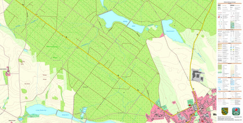 Staatsbetrieb Geobasisinformation und Vermessung Sachsen Roda, Grimma, Stadt (1:10,000 scale) digital map
