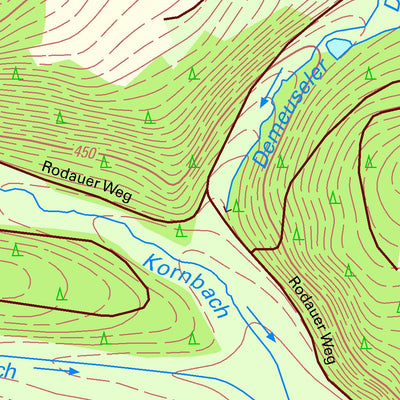 Staatsbetrieb Geobasisinformation und Vermessung Sachsen Rodau, Rosenbach/Vogtl. (1:10,000 scale) digital map