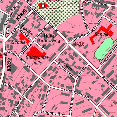 Staatsbetrieb Geobasisinformation und Vermessung Sachsen Rodewisch, Rodewisch, Stadt (1:10,000 scale) digital map