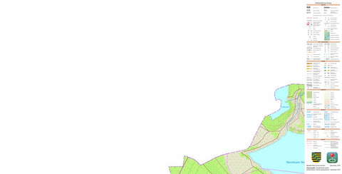Staatsbetrieb Geobasisinformation und Vermessung Sachsen Rödgen, Delitzsch, Stadt (1:10,000 scale) digital map