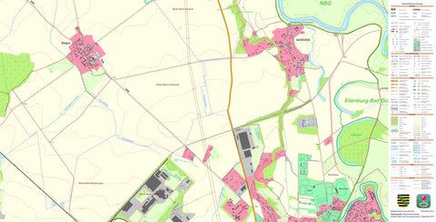 Staatsbetrieb Geobasisinformation und Vermessung Sachsen Rödgen, Zschepplin (1:10,000 scale) digital map