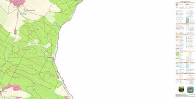 Staatsbetrieb Geobasisinformation und Vermessung Sachsen Rohrbach, Bad Brambach (1:10,000 scale) digital map