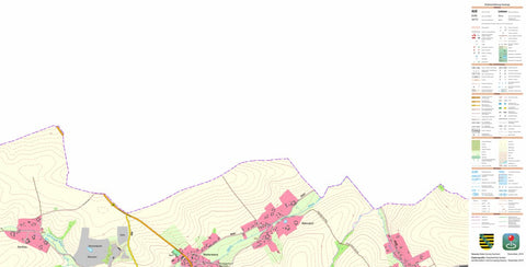 Staatsbetrieb Geobasisinformation und Vermessung Sachsen Röhrsdorf, Oberwiera (1:10,000 scale) digital map