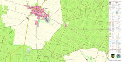 Staatsbetrieb Geobasisinformation und Vermessung Sachsen Roitzsch, Trossin 1 (1:10,000 scale) digital map