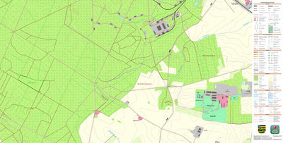 Staatsbetrieb Geobasisinformation und Vermessung Sachsen Roitzsch, Trossin 2 (1:10,000 scale) digital map