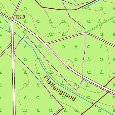 Staatsbetrieb Geobasisinformation und Vermessung Sachsen Roitzsch, Trossin 2 (1:10,000 scale) digital map