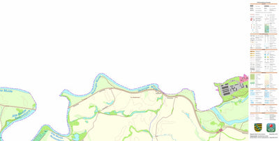 Staatsbetrieb Geobasisinformation und Vermessung Sachsen Roitzschjora, Löbnitz (1:10,000 scale) digital map