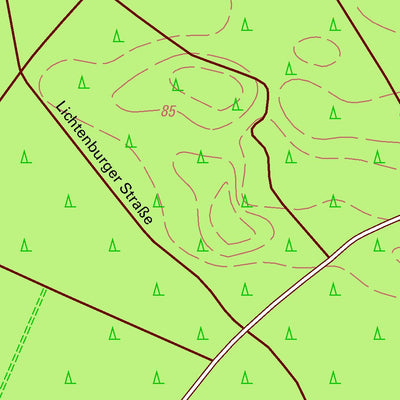 Staatsbetrieb Geobasisinformation und Vermessung Sachsen Rosenfeld, Beilrode (1:10,000 scale) digital map