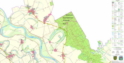 Staatsbetrieb Geobasisinformation und Vermessung Sachsen Rosenfeld, Beilrode (1:25,000 scale) digital map