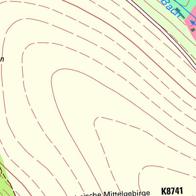 Staatsbetrieb Geobasisinformation und Vermessung Sachsen Rosenthal, Rosenthal-Bielatal 1 (1:10,000 scale) digital map