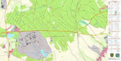 Staatsbetrieb Geobasisinformation und Vermessung Sachsen Rossendorf, Dresden, Stadt (1:10,000 scale) digital map