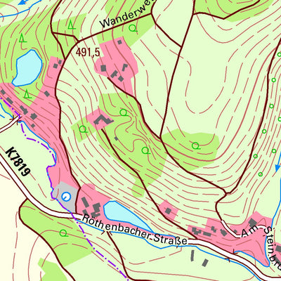 Staatsbetrieb Geobasisinformation und Vermessung Sachsen Röthenbach, Rodewisch, Stadt (1:10,000 scale) digital map