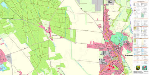 Staatsbetrieb Geobasisinformation und Vermessung Sachsen Rothenburg/O.L., Rothenburg/O.L., Stadt (1:10,000 scale) digital map