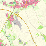 Staatsbetrieb Geobasisinformation und Vermessung Sachsen Ruppersdorf, Herrnhut, Stadt (1:10,000 scale) digital map