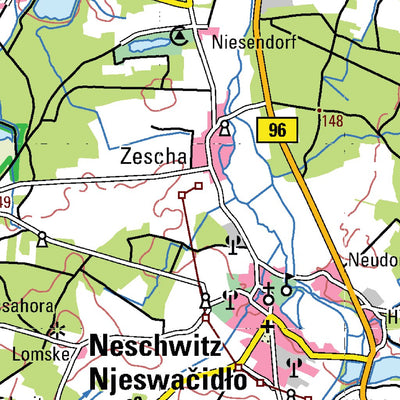 Staatsbetrieb Geobasisinformation und Vermessung Sachsen Rural District of Bautzen (1:100,000 scale) digital map