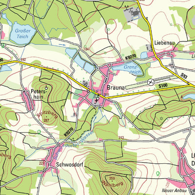 Staatsbetrieb Geobasisinformation und Vermessung Sachsen Rural District of Bautzen (1:50,000 scale) bundle