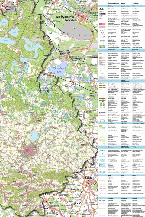 Staatsbetrieb Geobasisinformation und Vermessung Sachsen Rural District of Bautzen - East (1:50,000 scale) digital map