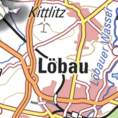 Staatsbetrieb Geobasisinformation und Vermessung Sachsen Rural District of Bautzen - East (1:50,000 scale) digital map