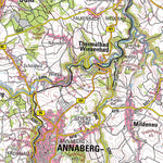 Staatsbetrieb Geobasisinformation und Vermessung Sachsen Rural District of Erzgebirgskreis (1:100,000 scale) digital map