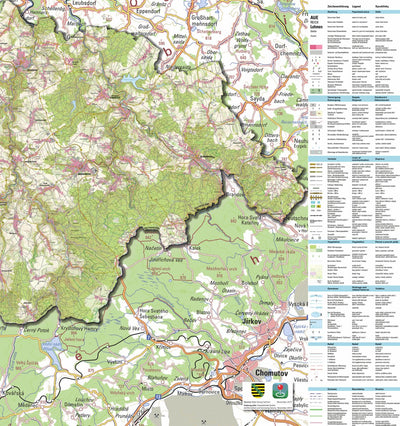 Staatsbetrieb Geobasisinformation und Vermessung Sachsen Rural District of Erzgebirgskreis - East (1:50,000 scale) digital map