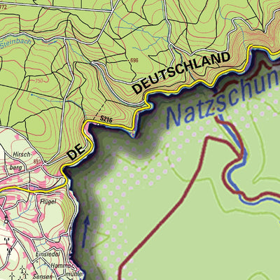 Staatsbetrieb Geobasisinformation und Vermessung Sachsen Rural District of Erzgebirgskreis - East (1:50,000 scale) digital map