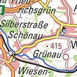 Staatsbetrieb Geobasisinformation und Vermessung Sachsen Rural District of Erzgebirgskreis - West (1:50,000 scale) digital map
