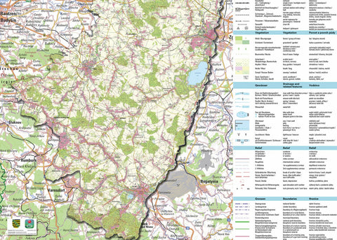 Staatsbetrieb Geobasisinformation und Vermessung Sachsen Rural District of Görlitz - South (1:50,000 scale) digital map