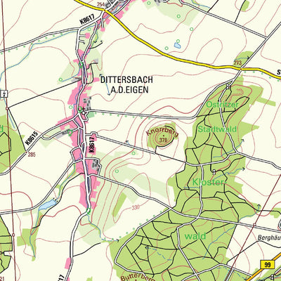 Staatsbetrieb Geobasisinformation und Vermessung Sachsen Rural District of Görlitz - South (1:50,000 scale) digital map