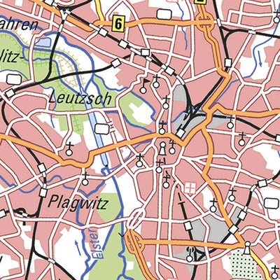 Staatsbetrieb Geobasisinformation und Vermessung Sachsen Rural District of Leipzig (1:100,000 scale) digital map