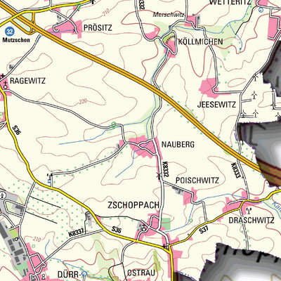Staatsbetrieb Geobasisinformation und Vermessung Sachsen Rural District of Leipzig (1:50,000 scale) bundle