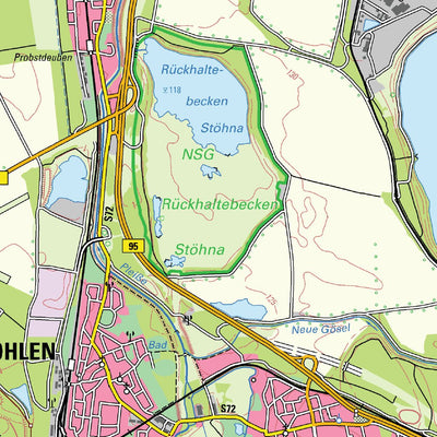 Staatsbetrieb Geobasisinformation und Vermessung Sachsen Rural District of Leipzig - West (1:50,000 scale) digital map