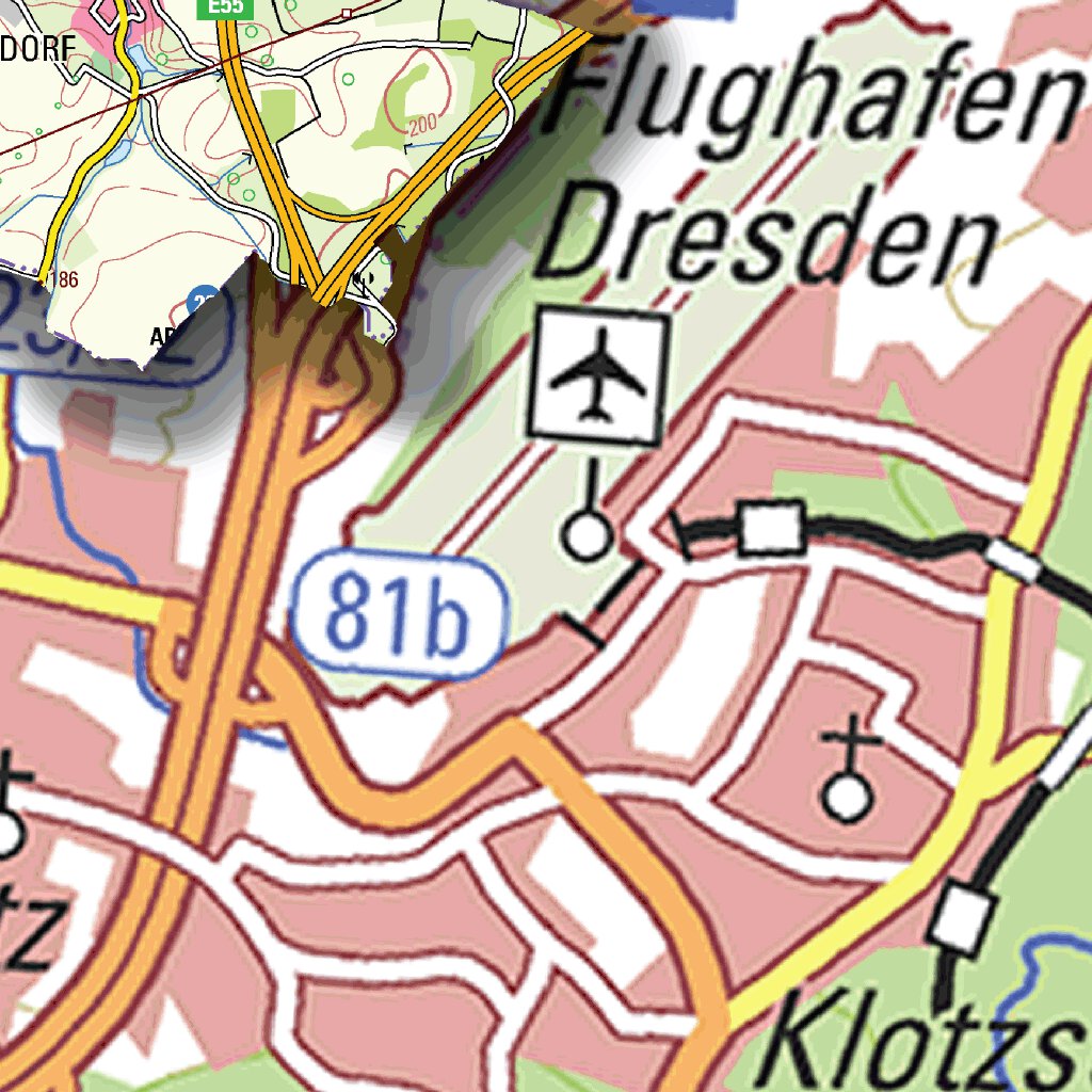 Rural District of Meißen (1:50,000 scale) Map by Staatsbetrieb ...