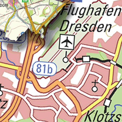 Staatsbetrieb Geobasisinformation und Vermessung Sachsen Rural District of Meißen (1:50,000 scale) digital map