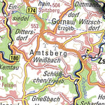 Staatsbetrieb Geobasisinformation und Vermessung Sachsen Rural District of Mittelsachsen (1:100,000 scale) digital map