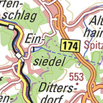Staatsbetrieb Geobasisinformation und Vermessung Sachsen Rural District of Mittelsachsen - West (1:50,000 scale) digital map