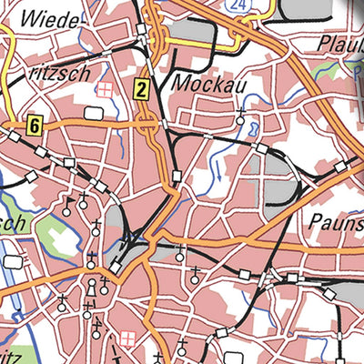 Staatsbetrieb Geobasisinformation und Vermessung Sachsen Rural District of Nordsachsen (1:100,000 scale) digital map