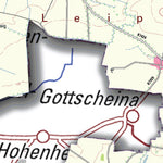 Staatsbetrieb Geobasisinformation und Vermessung Sachsen Rural District of Nordsachsen - West (1:50,000 scale) digital map