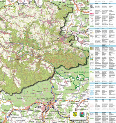Staatsbetrieb Geobasisinformation und Vermessung Sachsen Rural District of Sächsische Schweiz-Osterzgebirge - East (1:50,000 scale) digital map
