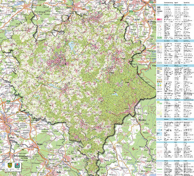 Staatsbetrieb Geobasisinformation und Vermessung Sachsen Rural District of Vogtlandkreis (1:50,000 scale) bundle