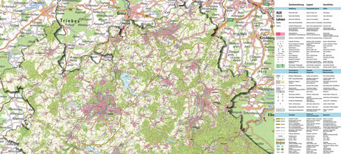 Staatsbetrieb Geobasisinformation und Vermessung Sachsen Rural District of Vogtlandkreis - North (1:50,000 scale) digital map