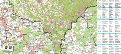 Staatsbetrieb Geobasisinformation und Vermessung Sachsen Rural District of Vogtlandkreis - South (1:50,000 scale) digital map
