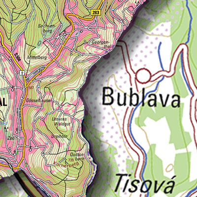 Staatsbetrieb Geobasisinformation und Vermessung Sachsen Rural District of Vogtlandkreis - South (1:50,000 scale) digital map