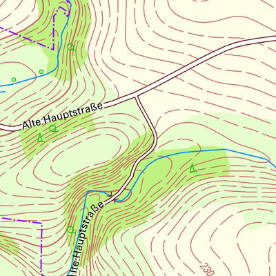 Staatsbetrieb Geobasisinformation und Vermessung Sachsen Sachsendorf, Erlau (1:10,000 scale) digital map