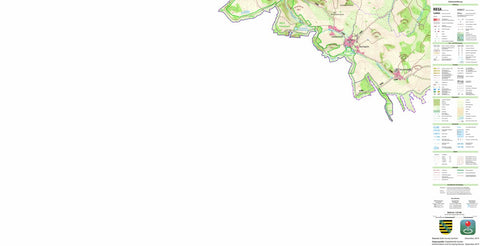 Staatsbetrieb Geobasisinformation und Vermessung Sachsen Sachsgrün, Triebel/Vogtl. (1:25,000 scale) digital map