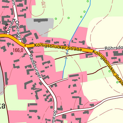 Staatsbetrieb Geobasisinformation und Vermessung Sachsen Sacka, Thiendorf (1:10,000 scale) digital map