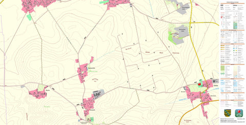 Staatsbetrieb Geobasisinformation und Vermessung Sachsen Salbitz, Naundorf (1:10,000 scale) digital map