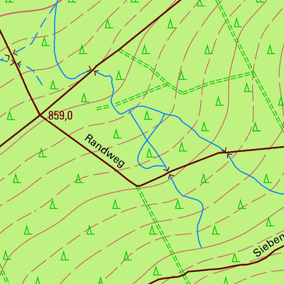 Staatsbetrieb Geobasisinformation und Vermessung Sachsen Satzung, Marienberg, Stadt (1:10,000 scale) digital map