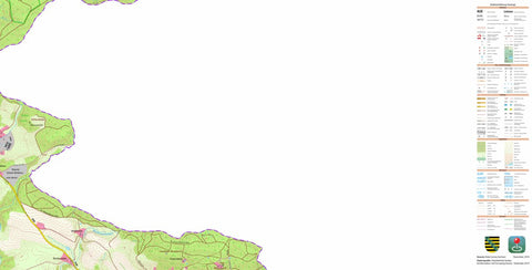 Staatsbetrieb Geobasisinformation und Vermessung Sachsen Saupsdorf, Sebnitz, Stadt (1:10,000 scale) digital map