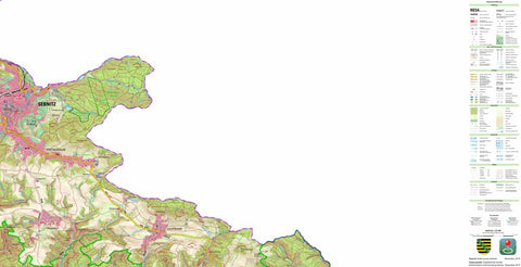 Staatsbetrieb Geobasisinformation und Vermessung Sachsen Saupsdorf, Sebnitz, Stadt (1:25,000 scale) digital map