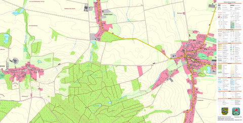 Staatsbetrieb Geobasisinformation und Vermessung Sachsen Schildau, Belgern-Schildau, Stadt (1:10,000 scale) digital map
